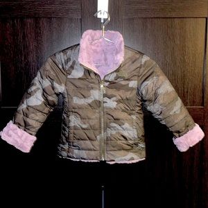 The North Face Girls Reversible Mossbud Swirl Jacket